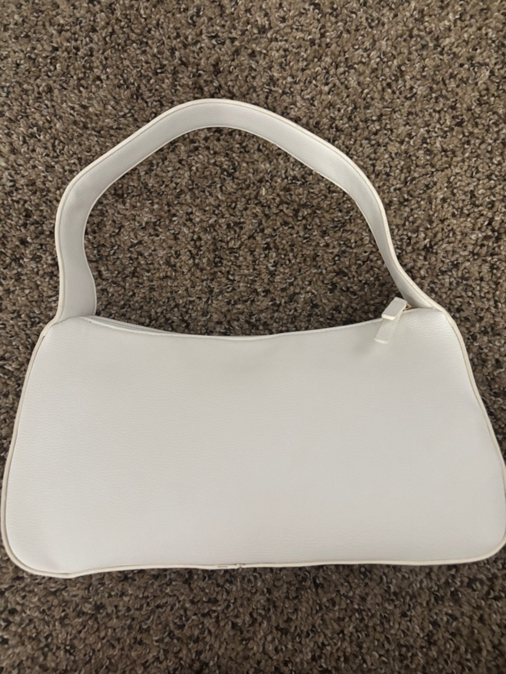 Tommy Hilfiger White Shoulder Bag with Gold TH Accent - Picture 2 of 3